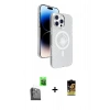 MARSİLYAN™- iPhone 16 Pro Kılıf Nova Modern Prime - Siyah Buffer Cam Ekran Koruyucu + Raze Metal Kamera Lens - SH