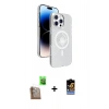 MARSİLYAN™- iPhone 16 Pro Kılıf Nova Modern Prime - Siyah Buffer Hayalet Cam Ekran Koruyucu + Raze Metal Kamera Lens - CLTM