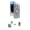 MARSİLYAN™- iPhone 16 Pro Kılıf Nova Modern Prime - Siyah Joko Magic 5D Hayalet Cam + Raze Metal Kamera Lens - SH