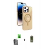MARSİLYAN™- iPhone 16 Pro Kılıf Nova Modern Prime - Siyah Joko Magic 5D Hayalet Cam + Raze Metal Kamera Lens - SH