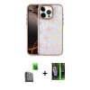 MARSİLYAN™- iPhone 16 Pro Kılıf Odak Prime - Şeffaf 360 Full Body Arka Koruyucu + Raze Metal Kamera Lens - SH