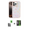 MARSİLYAN™- iPhone 16 Pro Kılıf Odak Prime - Şeffaf 360 Full Body Arka Koruyucu + Raze Metal Kamera Lens - SH