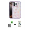 MARSİLYAN™- iPhone 16 Pro Kılıf Odak Prime - Şeffaf Pasifik Cam Ekran Koruyucu + Raze Metal Kamera Lens - SH