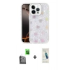 MARSİLYAN™- iPhone 16 Pro Kılıf Odak Prime - Şeffaf Pasifik Cam Ekran Koruyucu + Raze Metal Kamera Lens - SH