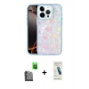 MARSİLYAN™- iPhone 16 Pro Kılıf Odak Prime - Şeffaf Pasifik Cam Ekran Koruyucu + Raze Metal Kamera Lens - SH
