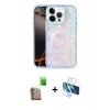 MARSİLYAN™- iPhone 16 Pro Kılıf Odak Prime - Siyah 3D Antistatik Cam Ekran Koruyucu + Raze Metal Kamera Lens - CLTM