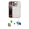 MARSİLYAN™- iPhone 16 Pro Kılıf Odak Prime - Siyah 3D Antistatik Cam Ekran Koruyucu + Raze Metal Kamera Lens - CLTM