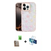 MARSİLYAN™- iPhone 16 Pro Kılıf Odak Prime - Siyah 3D Antistatik Cam Ekran Koruyucu + Raze Metal Kamera Lens - CLTM