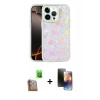 MARSİLYAN™- iPhone 16 Pro Kılıf Odak Prime - Siyah 3D Antistatik Mat Seramik Nano Ekran Koruyucu + Raze Metal Kamera Lens - CLTM