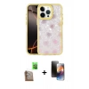 MARSİLYAN™- iPhone 16 Pro Kılıf Odak Prime - Siyah 3D Antistatik Mat Seramik Nano Ekran Koruyucu + Raze Metal Kamera Lens - CLTM