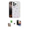 MARSİLYAN™- iPhone 16 Pro Kılıf Odak Prime - Siyah 3D Antistatik Mat Seramik Nano Ekran Koruyucu + Raze Metal Kamera Lens - CLTM