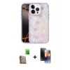 MARSİLYAN™- iPhone 16 Pro Kılıf Odak Prime - Siyah 3D Antistatik Mat Seramik Nano Ekran Koruyucu + Raze Metal Kamera Lens - CLTM
