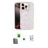MARSİLYAN™- iPhone 16 Pro Kılıf Odak Prime - Siyah Bilvis 0.18mm Plus Cam Ekran Koruyucu + Raze Metal Kamera Lens - SH