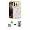 MARSİLYAN™- iPhone 16 Pro Kılıf Odak Prime - Siyah Bilvis 3D Mat Cam Ekran Koruyucu + Raze Metal Kamera Lens - CLTM