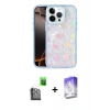MARSİLYAN™- iPhone 16 Pro Kılıf Odak Prime - Siyah Bilvis 5in1 3D Magic Cam Ekran Koruyucu + Raze Metal Kamera Lens - SH