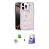 MARSİLYAN™- iPhone 16 Pro Kılıf Odak Prime - Siyah Bilvis 5in1 5D Magic Hayalet Cam Ekran Koruyucu + Raze Metal Kamera Lens - BZ