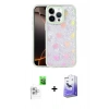MARSİLYAN™- iPhone 16 Pro Kılıf Odak Prime - Siyah Bilvis 5in1 5D Magic Hayalet Cam Ekran Koruyucu + Raze Metal Kamera Lens - BZ