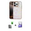 MARSİLYAN™- iPhone 16 Pro Kılıf Odak Prime - Siyah Bilvis 5in1 5D Magic Hayalet Cam Ekran Koruyucu + Raze Metal Kamera Lens - SH