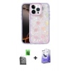 MARSİLYAN™- iPhone 16 Pro Kılıf Odak Prime - Siyah Bilvis 5in1 5D Magic Hayalet Cam Ekran Koruyucu + Raze Metal Kamera Lens - SH