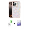 MARSİLYAN™- iPhone 16 Pro Kılıf Odak Prime - Siyah Bilvis 5in1 5D Magic Hayalet Cam Ekran Koruyucu + Raze Metal Kamera Lens - BZ