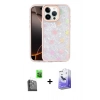 MARSİLYAN™- iPhone 16 Pro Kılıf Odak Prime - Siyah Bilvis 5in1 5D Magic Hayalet Cam Ekran Koruyucu + Raze Metal Kamera Lens - SH