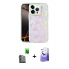MARSİLYAN™- iPhone 16 Pro Kılıf Odak Prime - Siyah Bilvis 5in1 5D Magic Hayalet Cam Ekran Koruyucu + Raze Metal Kamera Lens - SH