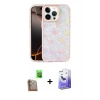 MARSİLYAN™- iPhone 16 Pro Kılıf Odak Prime - Siyah Bilvis 5in1 5D Magic Hayalet Cam Ekran Koruyucu + Raze Metal Kamera Lens - CLTM