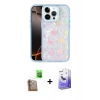 MARSİLYAN™- iPhone 16 Pro Kılıf Odak Prime - Siyah Bilvis 5in1 5D Magic Hayalet Cam Ekran Koruyucu + Raze Metal Kamera Lens - CLTM