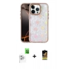 MARSİLYAN™- iPhone 16 Pro Kılıf Odak Prime - Siyah Buffer Cam Ekran Koruyucu + Raze Metal Kamera Lens - BZ