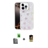 MARSİLYAN™- iPhone 16 Pro Kılıf Odak Prime - Siyah Buffer Cam Ekran Koruyucu + Raze Metal Kamera Lens - SH
