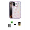 MARSİLYAN™- iPhone 16 Pro Kılıf Odak Prime - Siyah Buffer Cam Ekran Koruyucu + Raze Metal Kamera Lens - SH