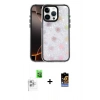 MARSİLYAN™- iPhone 16 Pro Kılıf Odak Prime - Siyah Buffer Hayalet Cam Ekran Koruyucu + Raze Metal Kamera Lens - BZ