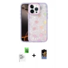 MARSİLYAN™- iPhone 16 Pro Kılıf Odak Prime - Siyah Buffer Hayalet Cam Ekran Koruyucu + Raze Metal Kamera Lens - BZ