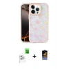 MARSİLYAN™- iPhone 16 Pro Kılıf Odak Prime - Siyah Buffer Hayalet Cam Ekran Koruyucu + Raze Metal Kamera Lens - BZ