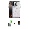 MARSİLYAN™- iPhone 16 Pro Kılıf Odak Prime - Siyah Buffer Hayalet Cam Ekran Koruyucu + Raze Metal Kamera Lens - SH