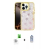 MARSİLYAN™- iPhone 16 Pro Kılıf Odak Prime - Siyah Joko Magic 5D Cam + Raze Metal Kamera Lens - BZ