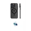 MARSİLYAN™- iPhone 16 Pro Kılıf Pusula Minimal Koleksiyonu - Siyah 3D Antistatik Seramik Nano Ekran Koruyucu
