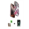MARSİLYAN™- iPhone 16 Pro Kılıf Siluet Doku - Siyah 360 Mat Full Body Arka Koruyucu + Raze Metal Kamera Lens - CLTM