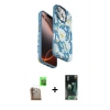 MARSİLYAN™- iPhone 16 Pro Kılıf Siluet Doku - Siyah 360 Mat Full Body Arka Koruyucu + Raze Metal Kamera Lens - CLTM