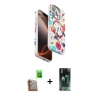 MARSİLYAN™- iPhone 16 Pro Kılıf Siluet Doku - Siyah 360 Mat Full Body Arka Koruyucu + Raze Metal Kamera Lens - CLTM