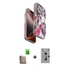 MARSİLYAN™- iPhone 16 Pro Kılıf Siluet Doku - Siyah Bilvis 3D Mat Cam Ekran Koruyucu + Raze Metal Kamera Lens - CLTM