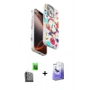 MARSİLYAN™- iPhone 16 Pro Kılıf Siluet Doku - Siyah Bilvis 5in1 5D Magic Hayalet Cam Ekran Koruyucu + Raze Metal Kamera Lens - SH