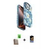 MARSİLYAN™- iPhone 16 Pro Kılıf Siluet Doku - Siyah Buffer Hayalet Cam Ekran Koruyucu + Raze Metal Kamera Lens - CLTM