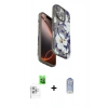 MARSİLYAN™- iPhone 16 Pro Kılıf Siluet Doku - Siyah Joko Magic 5D Cam + Raze Metal Kamera Lens - BZ