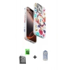 MARSİLYAN™- iPhone 16 Pro Kılıf Siluet Doku - Siyah Joko Magic 5D Cam + Raze Metal Kamera Lens - SH