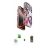 MARSİLYAN™- iPhone 16 Pro Kılıf Siluet Doku - Siyah Joko Magic 5D Hayalet Cam + Beyaz Raze Metal Kamera Lens