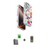 MARSİLYAN™- iPhone 16 Pro Kılıf Siluet Doku - Siyah Joko Magic 5D Hayalet Cam + Raze Metal Kamera Lens - SH