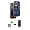 MARSİLYAN™- iPhone 16 Pro Kılıf Siluet Form Serisi - Siyah 360 Mat Full Body Arka Koruyucu + Raze Metal Kamera Lens - CLTM