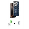 MARSİLYAN™- iPhone 16 Pro Kılıf Siluet Form Serisi - Siyah Bilvis 0.18mm Plus Cam Ekran Koruyucu + Raze Metal Kamera Lens - BZ