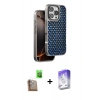 MARSİLYAN™- iPhone 16 Pro Kılıf Siluet Form Serisi - Siyah Bilvis 5in1 3D Magic Cam Ekran Koruyucu + Raze Metal Kamera Lens - CLTM